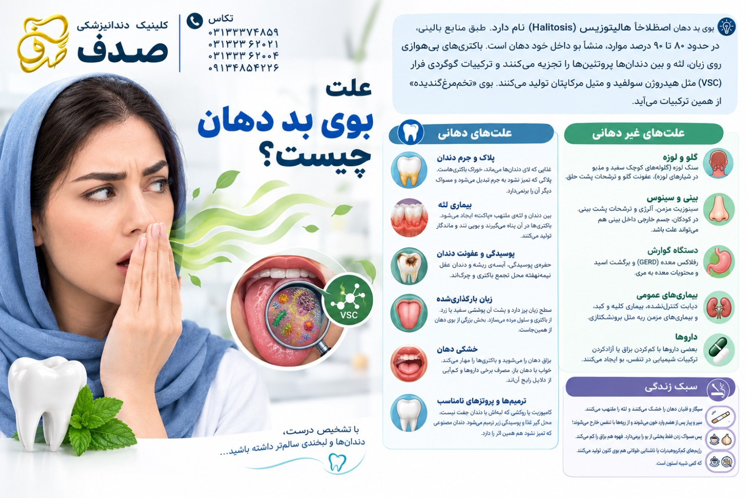 علت بوی بد دهان چیست؟